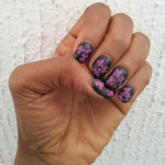 Nail Art:  Dark Bloom